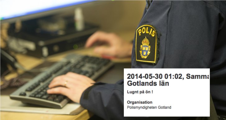 Jobb, Gotland, Sammanfattning, Polisen